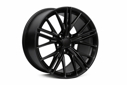 E596 Satin Black 20x11 ET43 5x120 – (Square Set of 4)