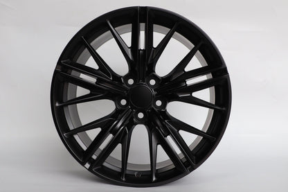 E596 Satin Black 20x11 ET43 5x120 – (Square Set of 4)