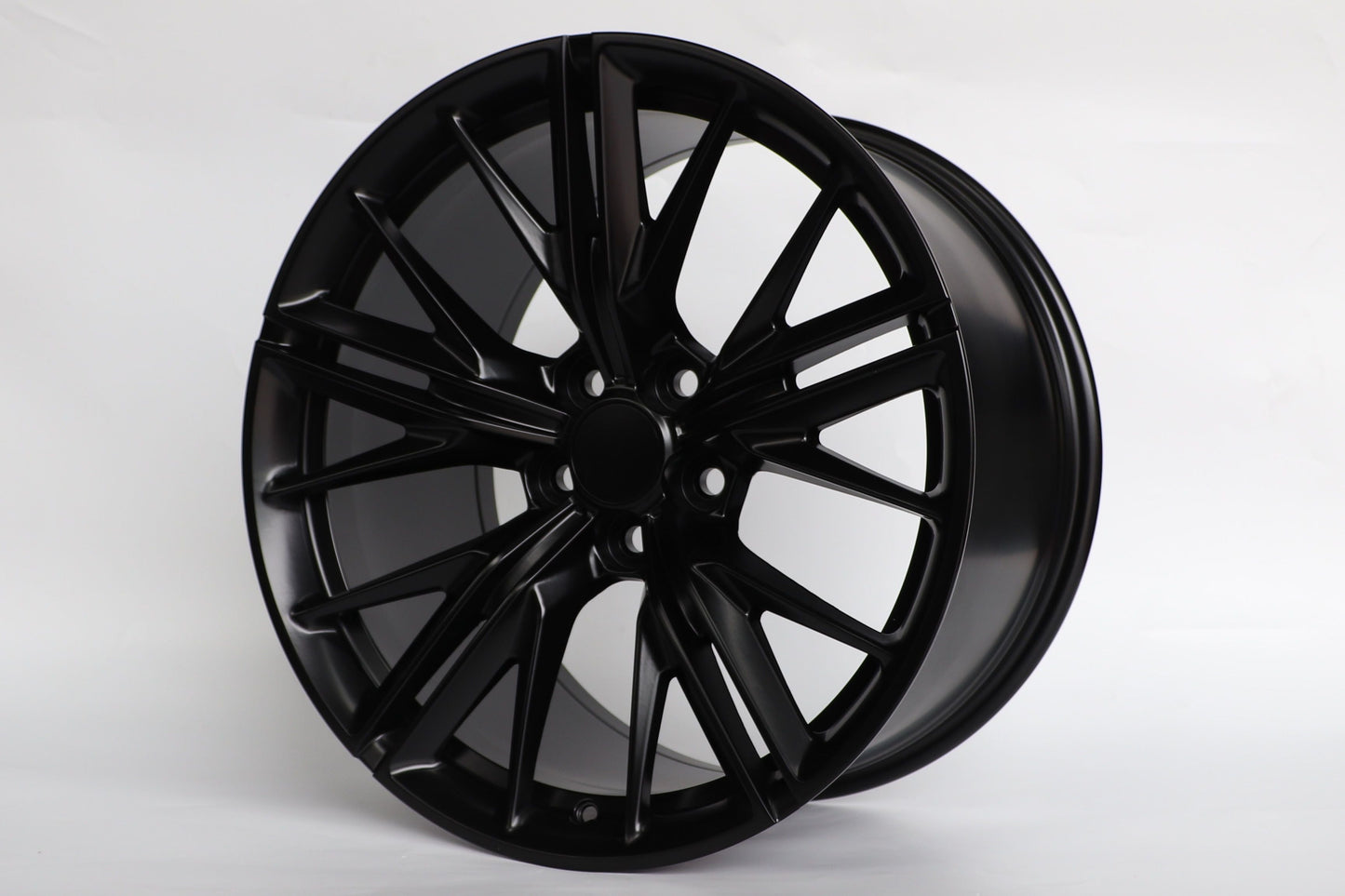E596 Satin Black 20x10 ET23 5x120 – (Square Set of 4)