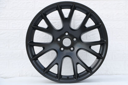 E598 Satin Black 20x10.5 ET25 5.115 - Square Set (4 Wheels)