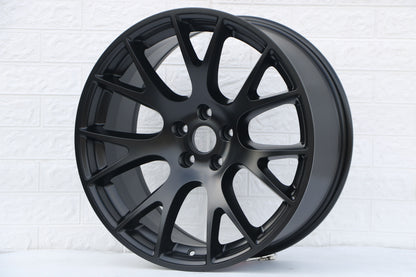 E598 Satin Black 20x10.5 ET25 5.115 - Square Set (4 Wheels)
