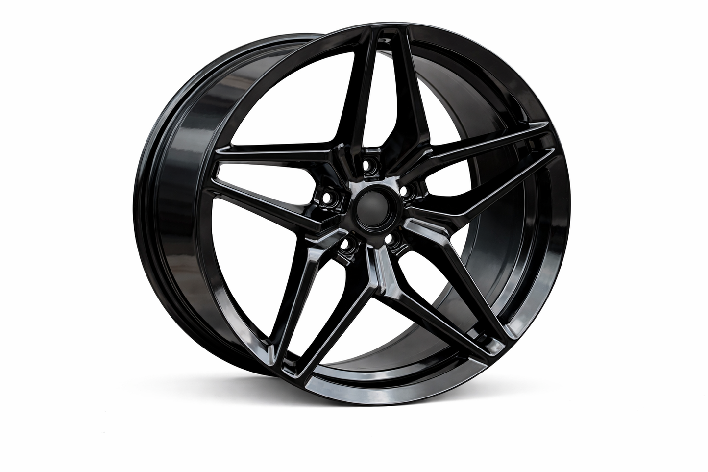 E599 Gloss Black 20x11 ET73 5x120 – (Square Set of 4)