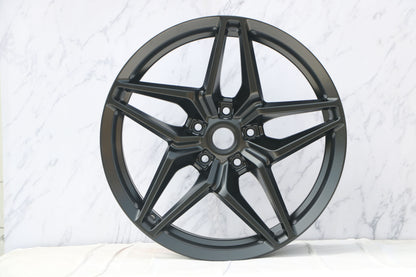 E599 Satin Black 19x9.5 ET50 5.120 - Square Set (4 Wheels)