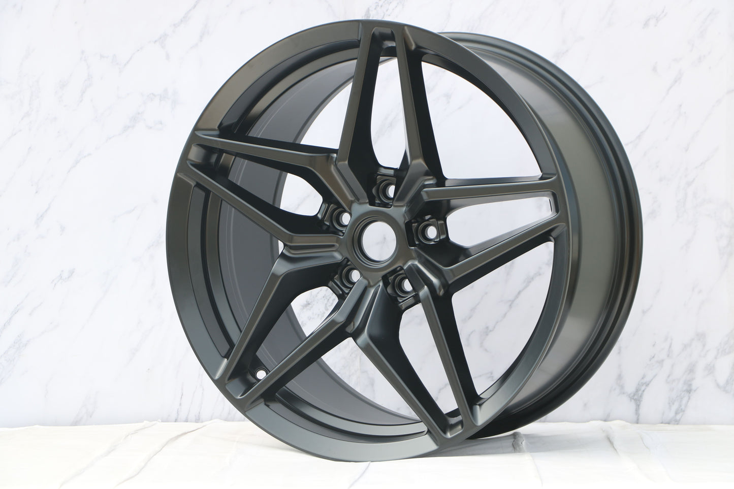 E599 Satin Black 20x11.0 ET73 5.120 - Square Set (4 Wheels)