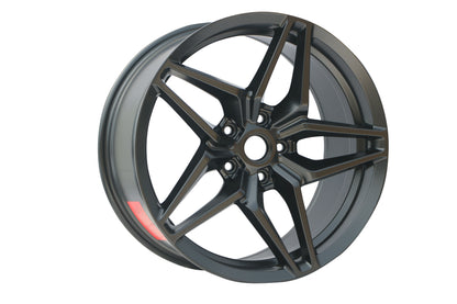 E599 Satin Black 20x11.0 ET73 5.120 - Square Set (4 Wheels)