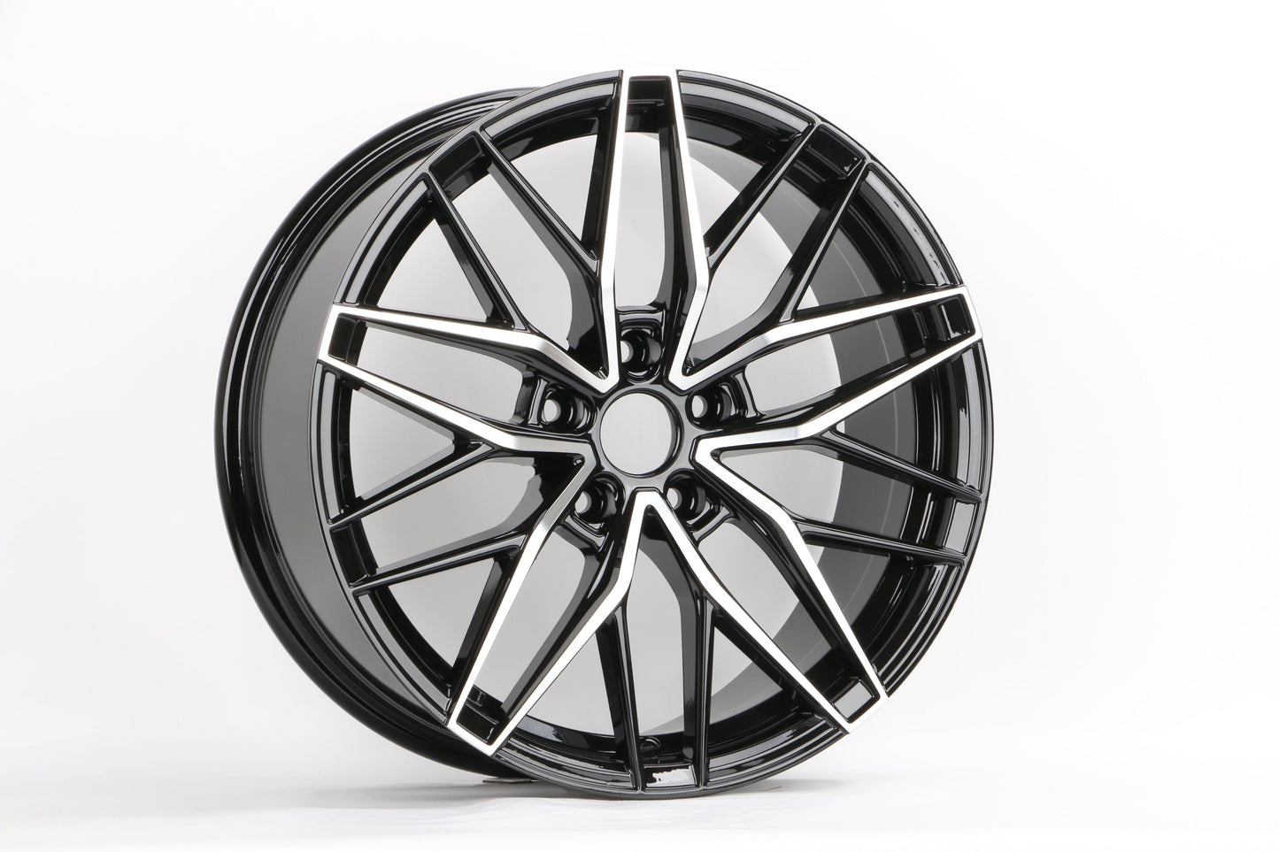 E1513 Black Machined Face 18x8 ET35 5x112 – (Square Set of 4)