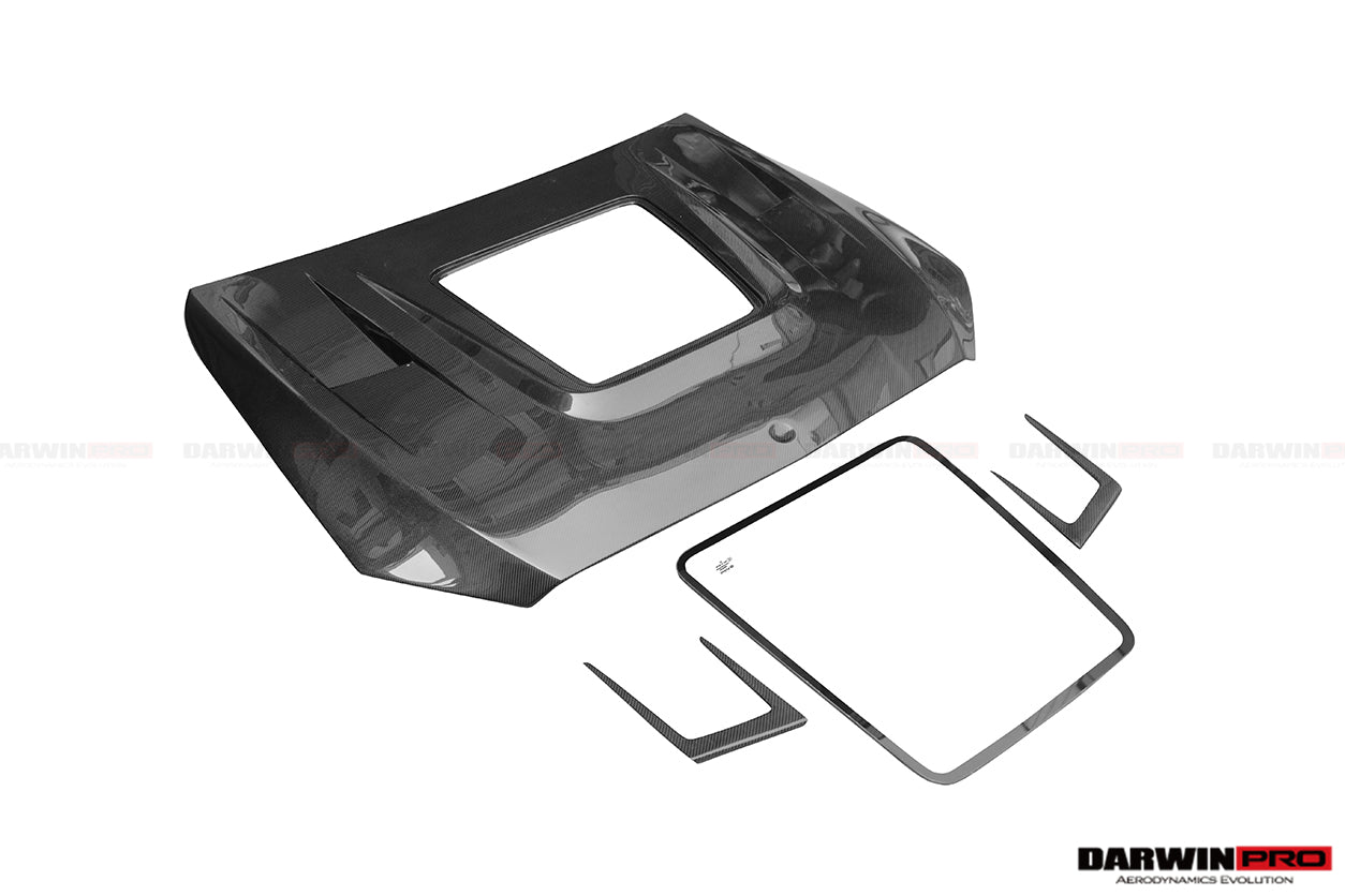 2015-2021 Mercedes Benz W205 C63/S AMG IMP Performance Partial Carbon Fiber Hood - DarwinPRO Aerodynamics