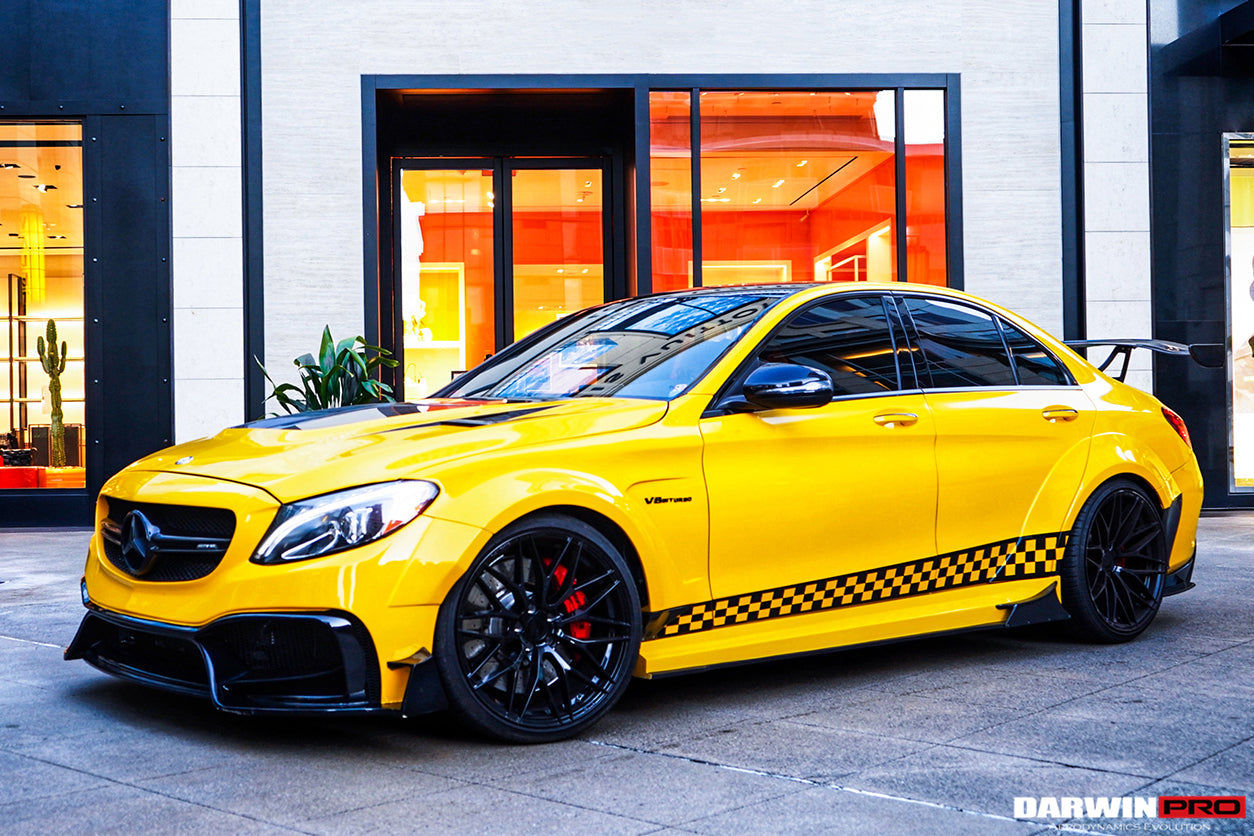 2015-2018 Mercedes Benz W205 C63/S AMG Sedan IMP Performance Partial Carbon Fiber Full Body Kit - DarwinPRO Aerodynamics