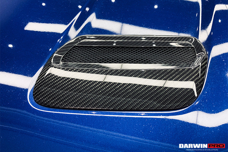 2018-2022 Ford Mustang Carbon Fiber Hood Vents - DarwinPRO Aerodynamics