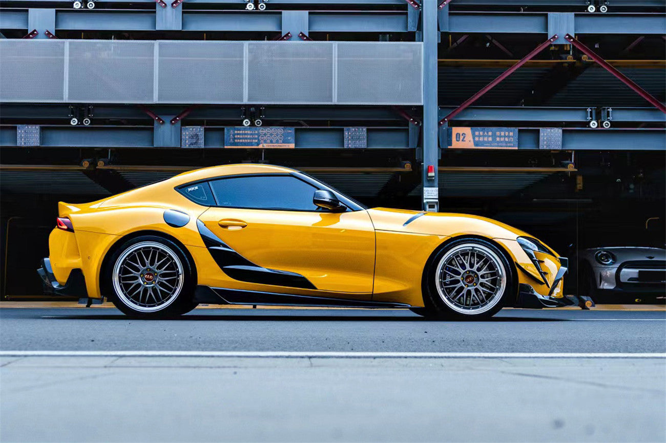 2019-UP Toyota GR Supra (J29/DB) A90 A91 BKSS Style Carbon Fiber Side Skirts - DarwinPRO Aerodynamics