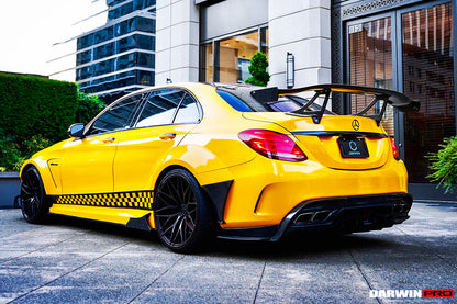 2015-2018 Mercedes Benz W205 C63/S AMG Sedan IMP Performance Partial Carbon Fiber Full Body Kit - DarwinPRO Aerodynamics