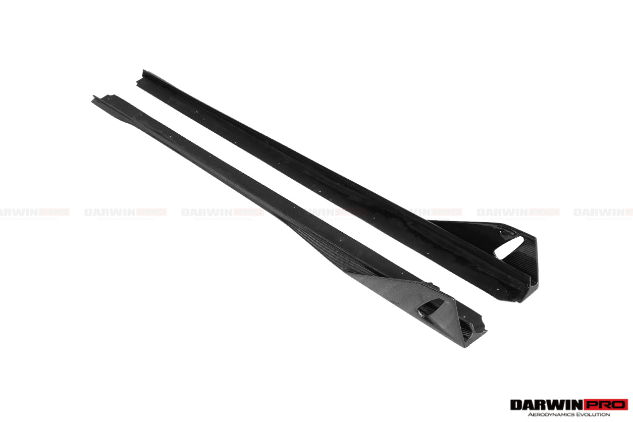 2015-2020 Lamborghini Huracan LP610/LP580 AO Style Carbon Fiber Side Skirts - DarwinPRO Aerodynamics
