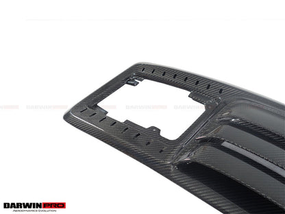 2016-2019 Porsche 911 991.2 Turbo/S Carbon Fiber Engine Hood Vent - DarwinPRO Aerodynamics