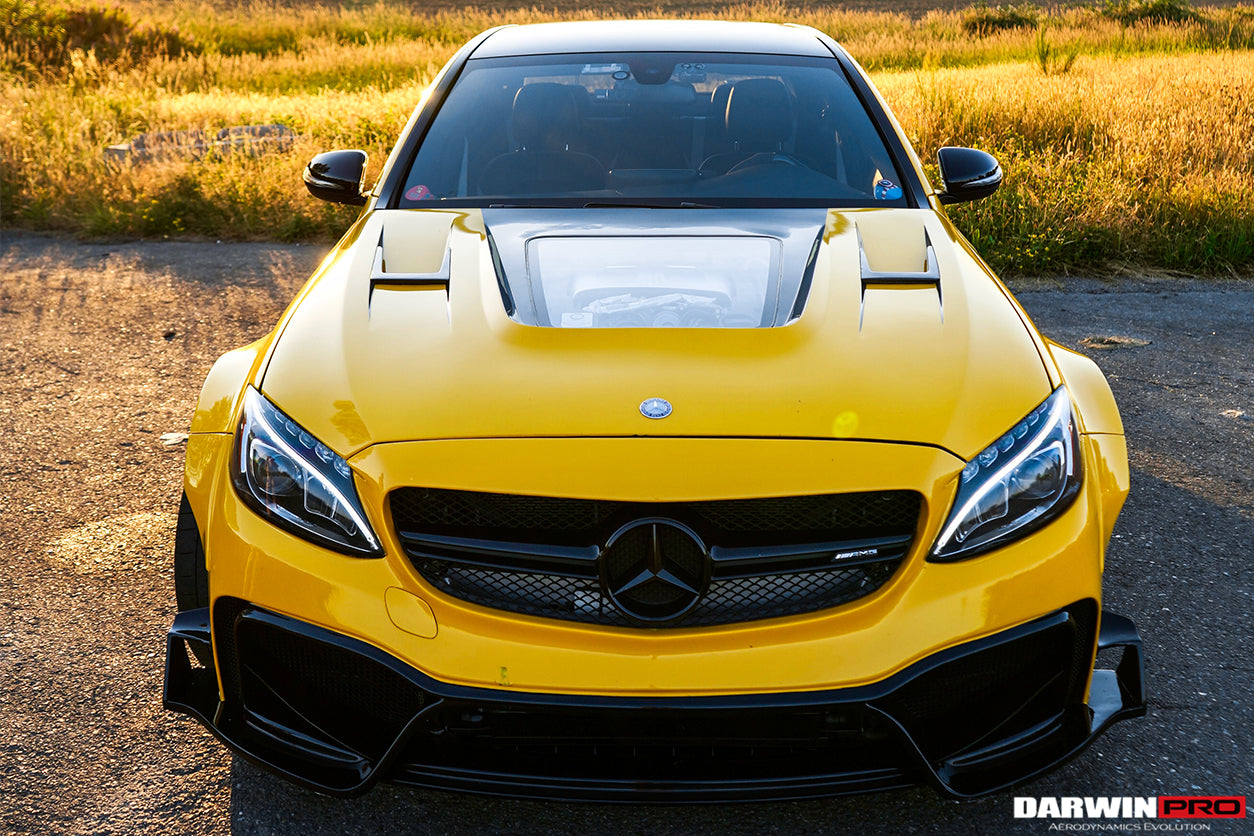 2015-2018 Mercedes Benz W205 C63/S AMG Sedan IMP Performance Partial Carbon Fiber Full Body Kit - DarwinPRO Aerodynamics