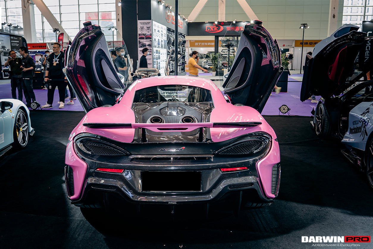 2018-2021 McLaren 600lt Carbon Fiber Rear Bumper - DarwinPRO Aerodynamics