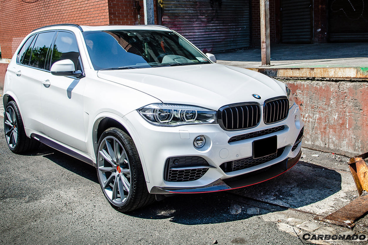 2014-2018 BMW X5 F15 MP Style Carbon Fiber Front Lip (MT ONLY) - Carbonado