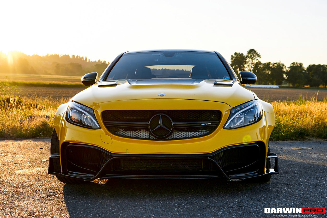 2015-2018 Mercedes Benz W205 C63/S AMG Sedan IMP Performance Partial Carbon Fiber Full Body Kit - DarwinPRO Aerodynamics