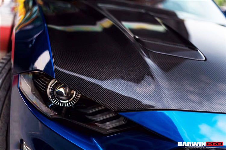 2018-2022 Ford Mustang Carbon Fiber Hood - DarwinPRO Aerodynamics