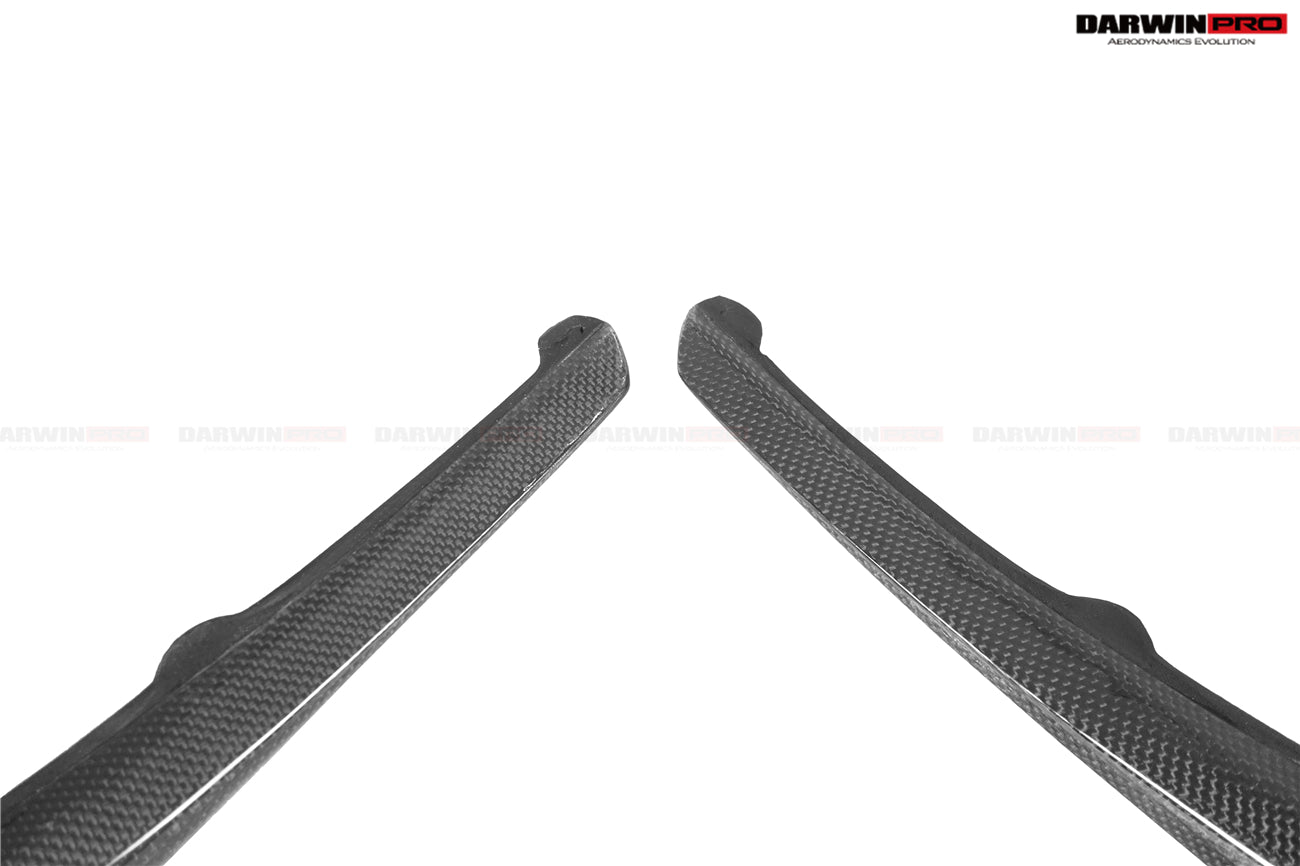 2018-2022 Ferrari 488 Pista Carbon Fiber Front Bumper Vent Canards - DarwinPRO Aerodynamics