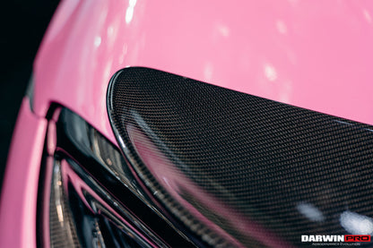 2015-2020 McLaren 540C/570S/570GT 600LT-Style Partial Carbon Fiber Rear Bumper with Diffuser  and Trunk Spoiler and Engine Trunk and Exhaust - DarwinPRO Aerodynamics