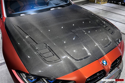 2021-UP BMW M3 G80 G81 M4 G82/G83 BKSSII Style Carbon Fiber Hood - DarwinPRO Aerodynamics