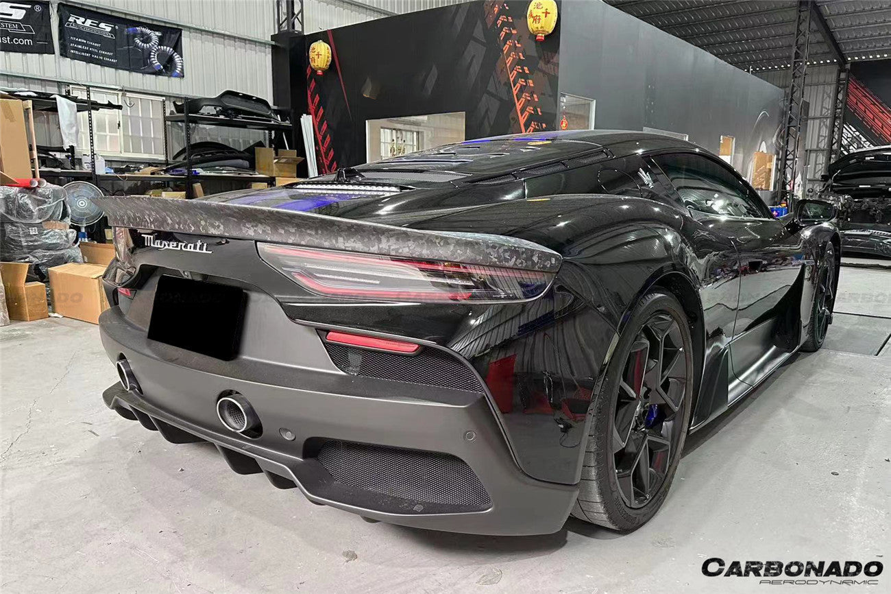 2020-2024 Maserati MC20 SVD Style Dry Carbon Fiber Trunk Spoiler Wing