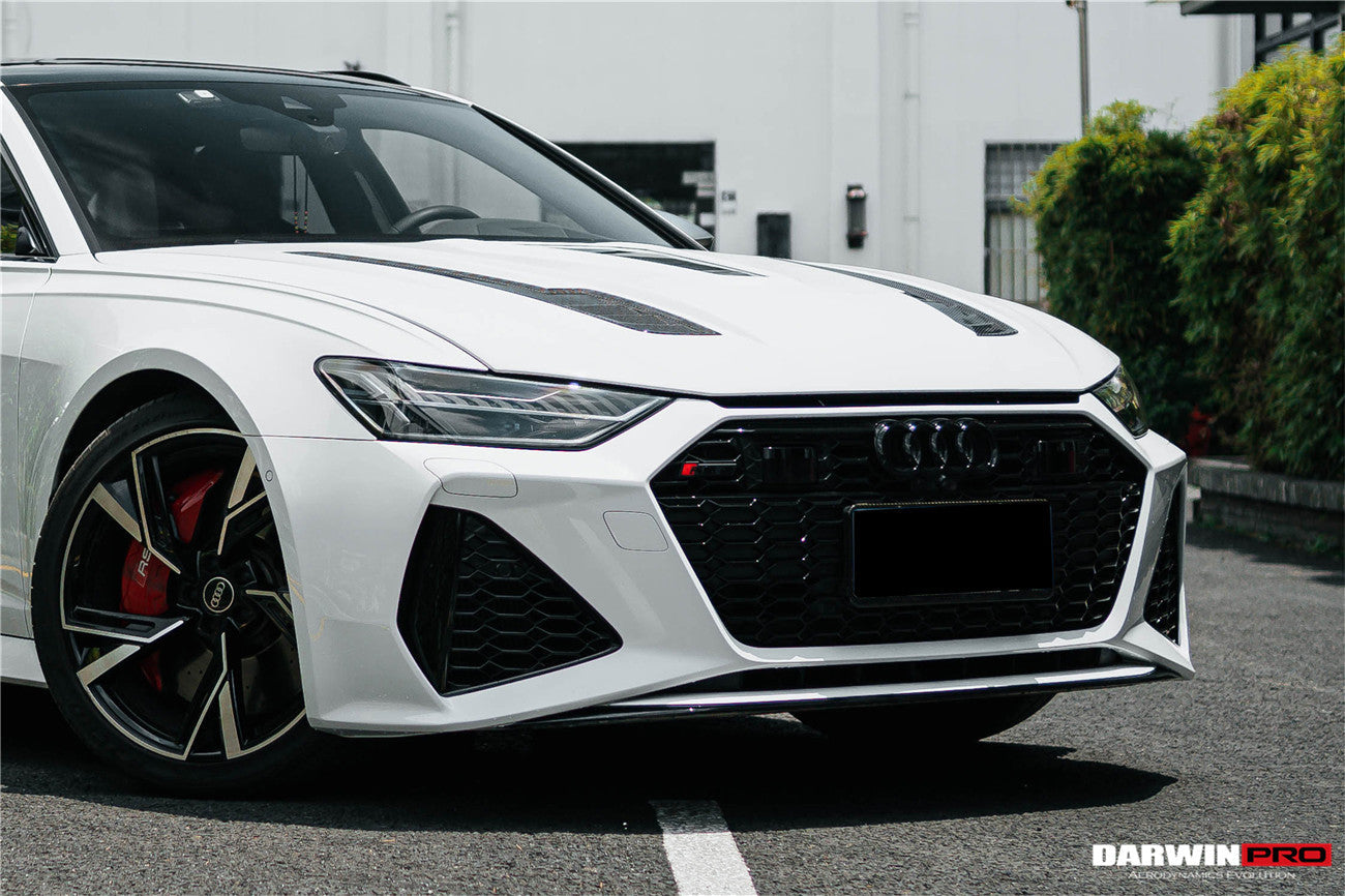 2019-2023 Audi RS6 Avant C8 IMP Performance Partial Carbon Fiber Hood - DarwinPRO Aerodynamics