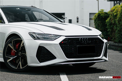 2019-2023 Audi RS6 Avant C8 IMP Performance Partial Carbon Fiber Hood - DarwinPRO Aerodynamics