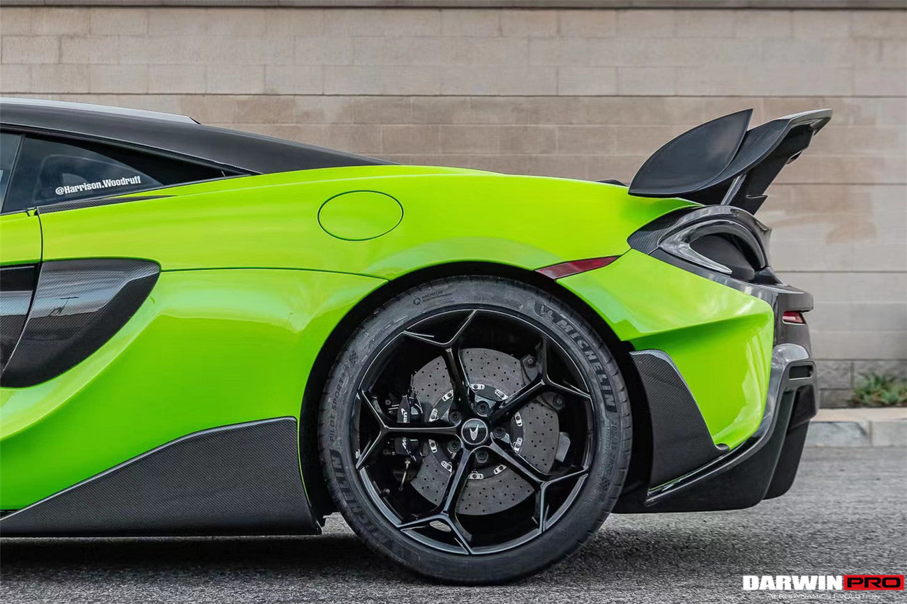 2018-2021 McLaren 600lt Carbon Fiber Rear Bumper Side Canards - DarwinPRO Aerodynamics