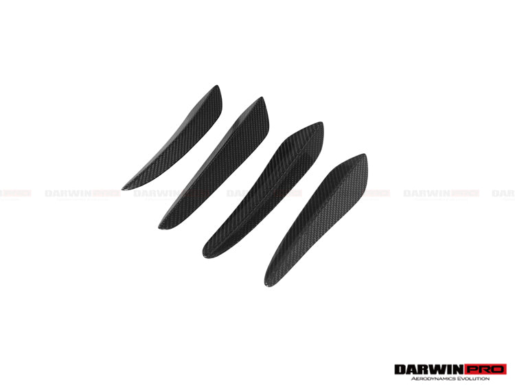2016-2019 Porsche 911 991.2 Turbo/S BKSS Style Carbon Fiber Front Canards - DarwinPRO Aerodynamics