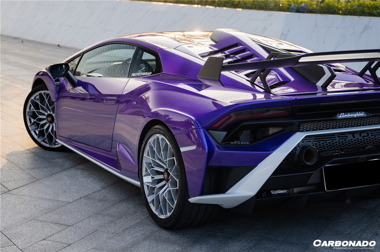 2021-UP Lamborghini Huracan STO Dry Carbon Fiber Rear Diffuser - Carbonado