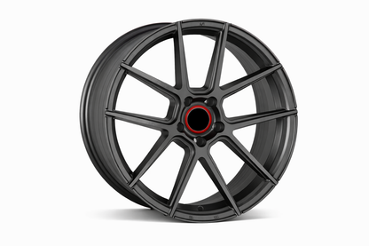 E026 Satin Gunmetal 19x8.5 ET33 5.120 - Square Set (4 Wheels)