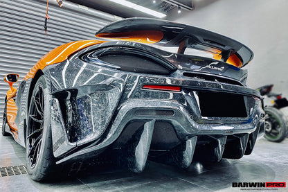 2018-2021 McLaren 600lt Carbon Fiber Rear Bumper - DarwinPRO Aerodynamics