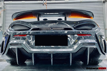 2018-2021 McLaren 600lt Carbon Fiber Rear Bumper - DarwinPRO Aerodynamics