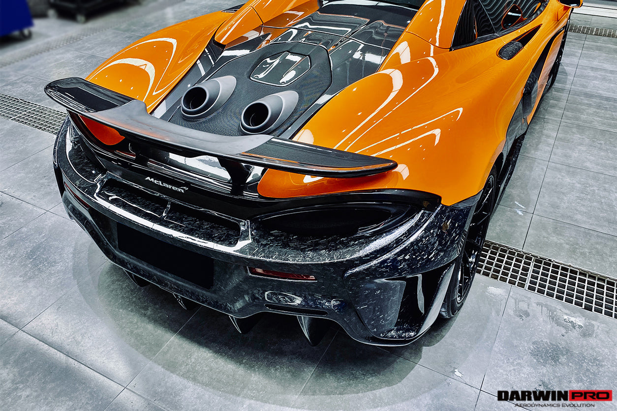 2018-2021 McLaren 600lt Carbon Fiber Rear Bumper - DarwinPRO Aerodynamics