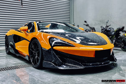 2018-2021 McLaren 600lt Carbon Fiber Front Bumper Side Splitter - DarwinPRO Aerodynamics