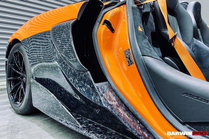 2018-2021 McLaren 600lt Cabon Fiber Quarter Panel Rear Side Skirts - DarwinPRO Aerodynamics