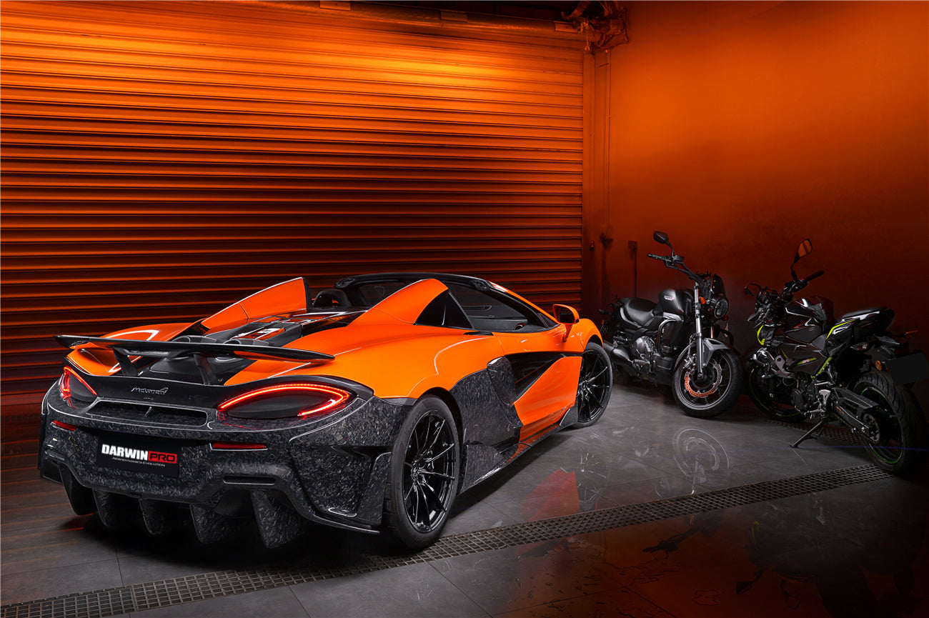 2018-2021 McLaren 600lt Carbon Fiber Rear Bumper Side Canards - DarwinPRO Aerodynamics