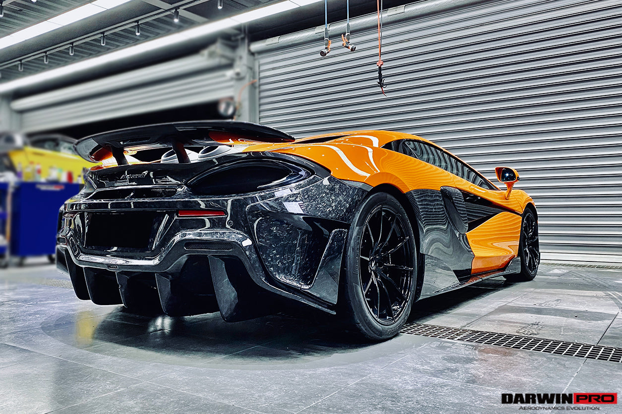 2018-2021 McLaren 600lt Carbon Fiber Rear Bumper - DarwinPRO Aerodynamics