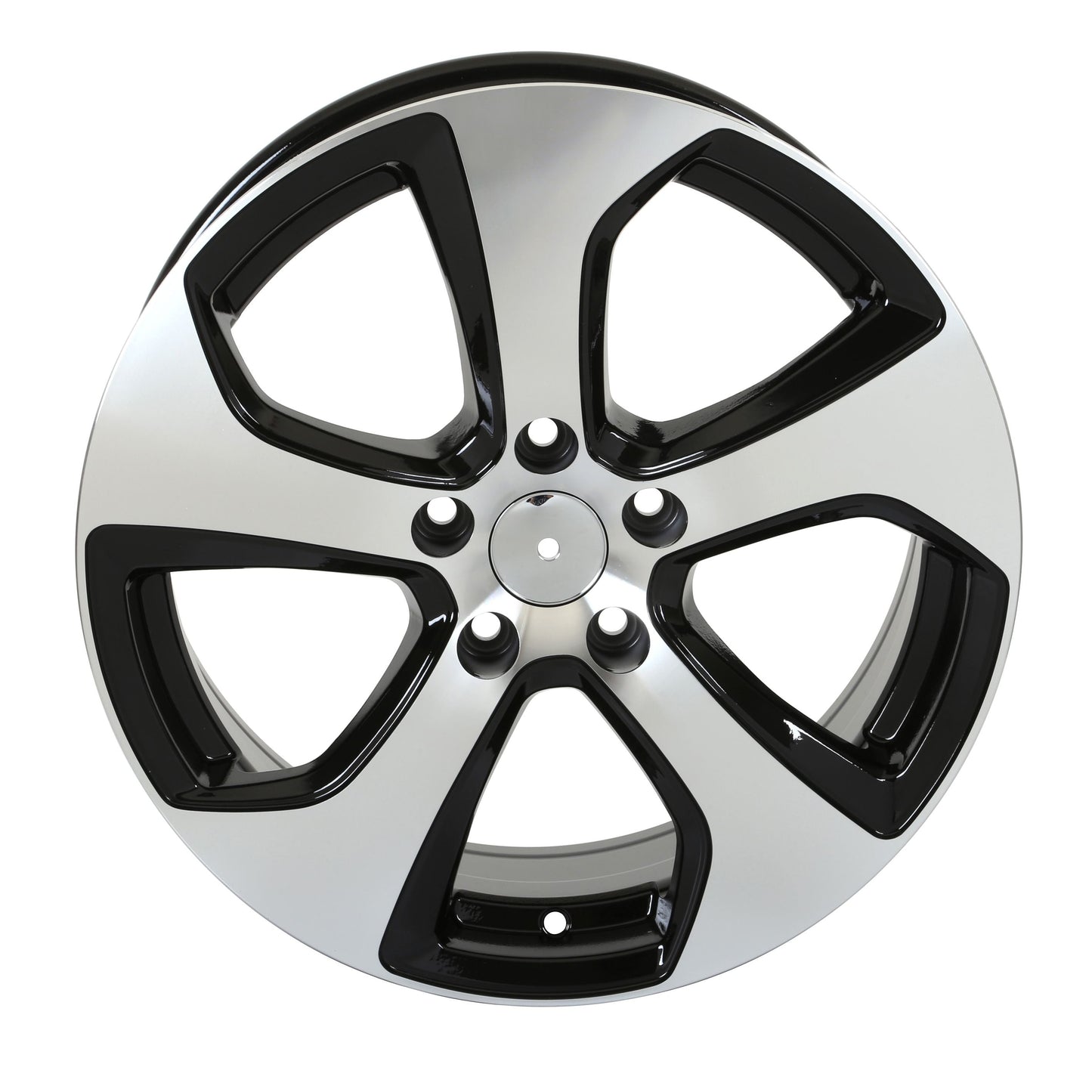E602 Black Machined Face 17x7.0 ET45 5x114.3 - Square Set (4 Wheels)