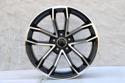 E603 Black Machined Face 19x8.5 ET35 5.112 - Square Set (4 Wheels)