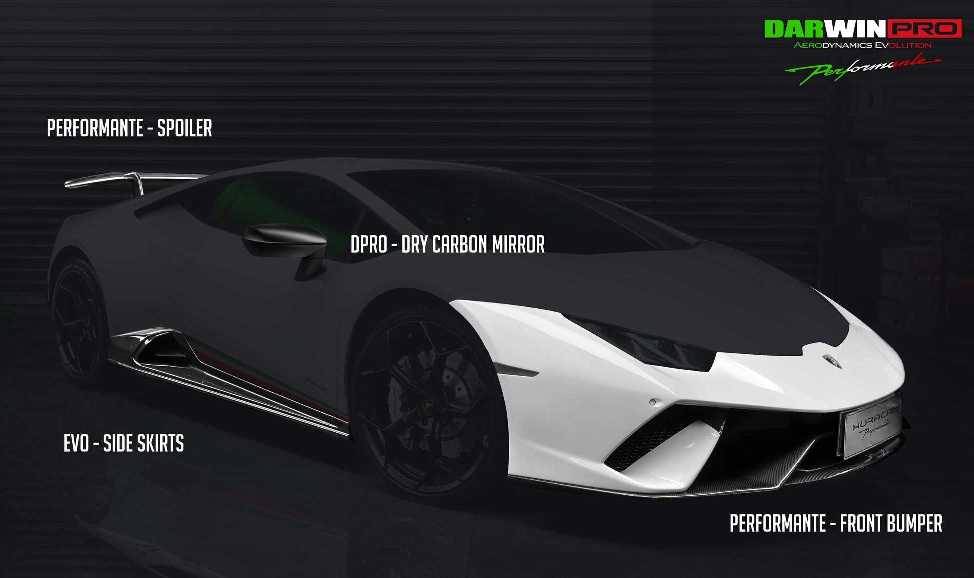 2015-2020 Lamborghini Huracan LP610/LP580 EVO Style Side Skirts - DarwinPRO Aerodynamics