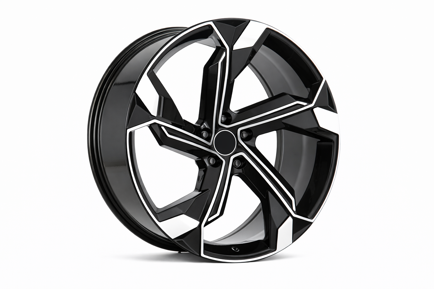 E611 Black Machined Face 22x10 ET25 5x112 – (Square Set of 4)