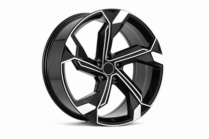 E611 Black Machined Face 22x10 ET25 5x112 – (Square Set of 4)