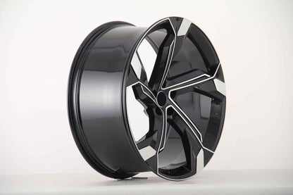 E611 Black Machined Face 22x10 ET25 5x112 – (Square Set of 4)