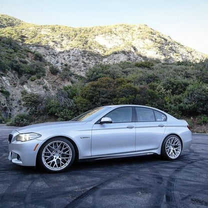 20" Aodhan AFF9 Gloss Silver Machined Face 5x120 ( Staggered Setup ) ( Set of 4 )