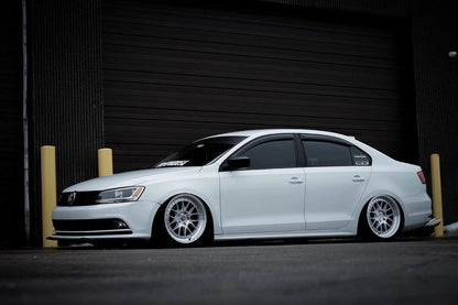 Aodhan DS06 Silver w/Machined Face - 18x8.5 +35 / 18x9.5 +15 5x114.3 (Staggered Set of 4)