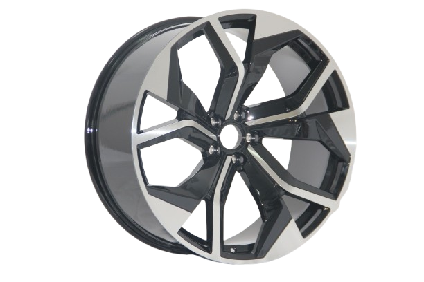 E616 Black Machined Face 20x9.0 ET30 5.112 - Square Set (4 Wheels)