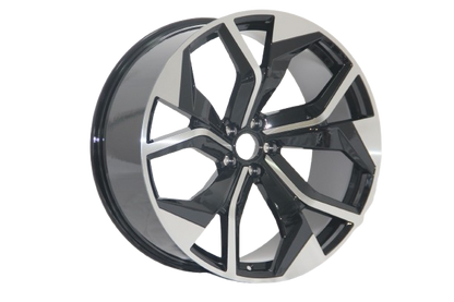 E616 Black Machined Face 20x9.0 ET30 5.112 - Square Set (4 Wheels)