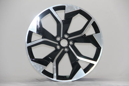E616 Black Machined Face 20x9.0 ET30 5.112 - Square Set (4 Wheels)